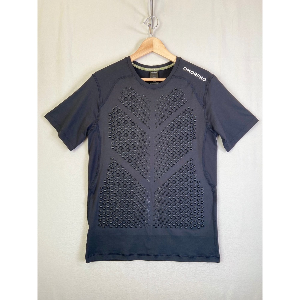OMORPHO Gravity Sportswear Weighted Shirt Men's Small Black Short Sleeve
